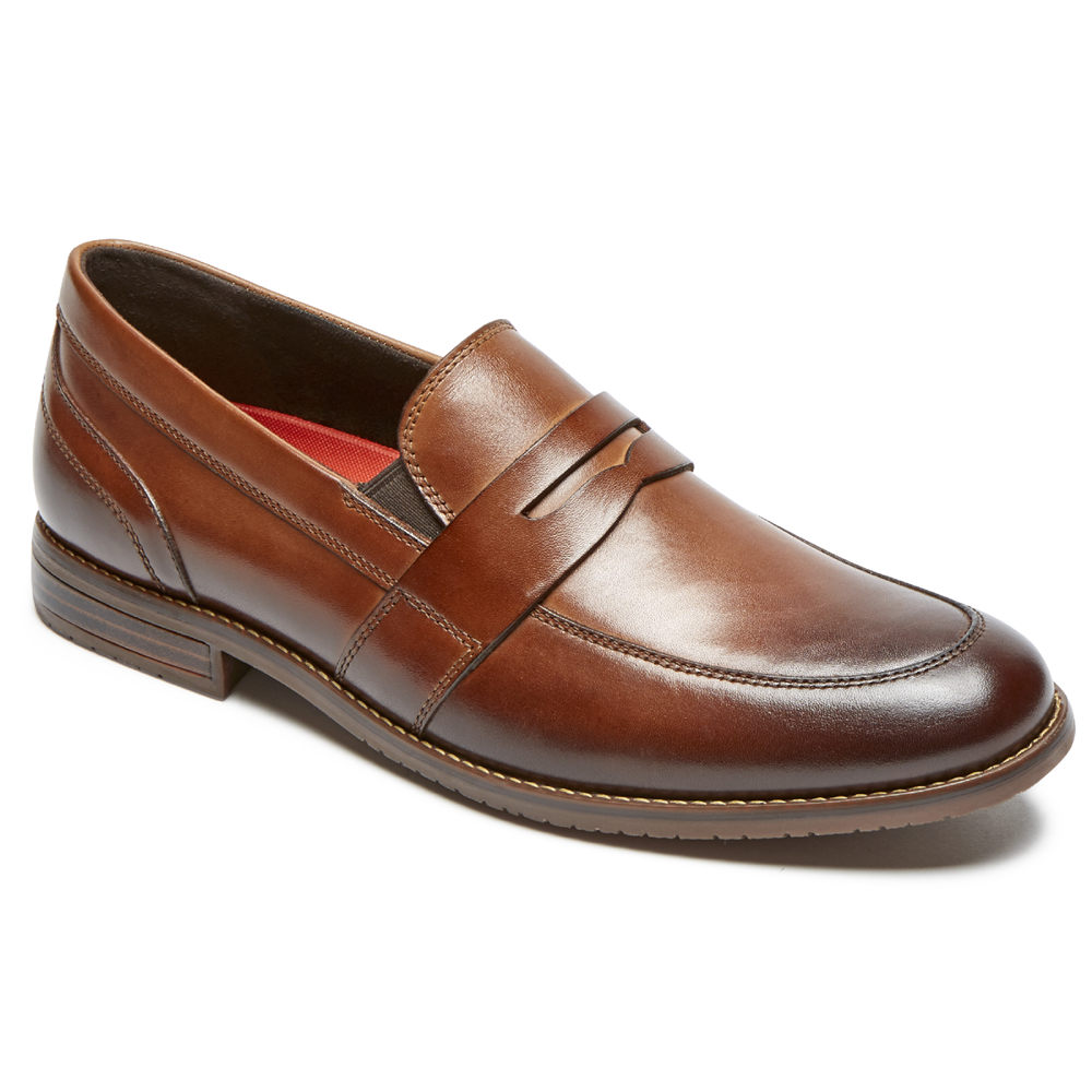 Rockport Mens Style Purpose 3 Double Gore Penny - Loafers Brown - PNM017542